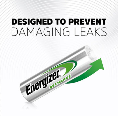 Recharge Universal Rechargeable AA Batteries (16 Pack), Double a Rechargeable Batteries
