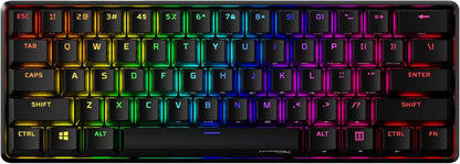 Alloy Origins 60 - Mechanical Gaming Keyboard - Ultra Compact 60% Form Factor - Tactile Aqua Switch - Double Shot PBT Keycaps - RGB LED Backlit - NGENUITY Software Compatible,Black