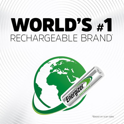 Recharge Universal Rechargeable AA Batteries (16 Pack), Double a Rechargeable Batteries